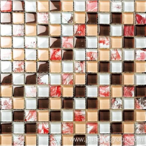 Comfortable Pink Color Glass Mosaic